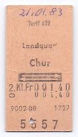 Billette Landquart - Chur