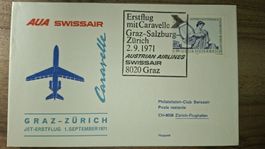 Swissair Graz - Zürich 01.11.1971