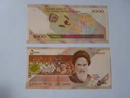 Iran 5000 Rials 2009/2014, P-150,  Zustand Unc