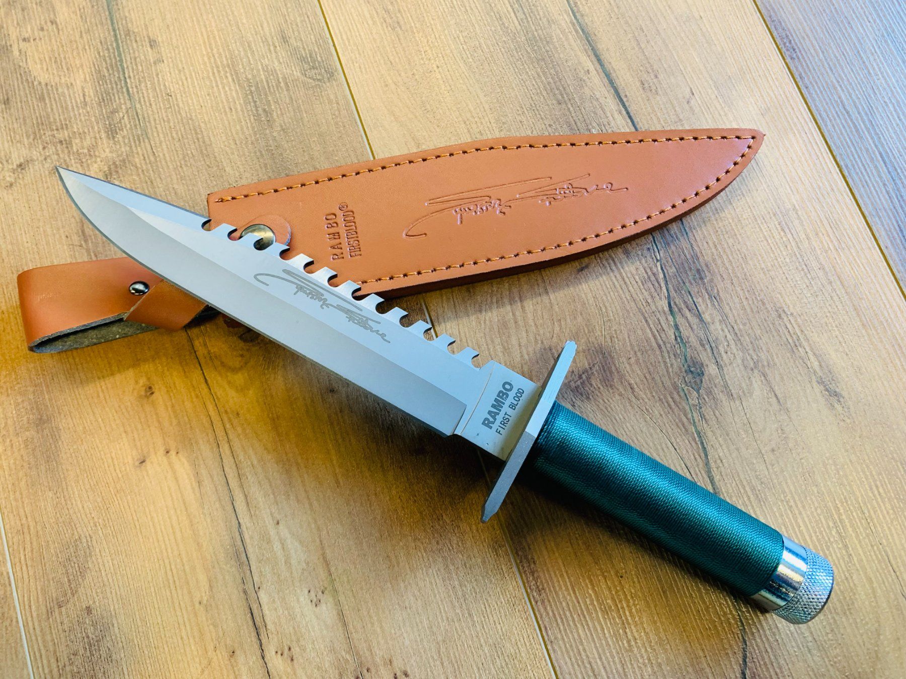 Coltellini militari: Rambo Survival Messer Green Line 35.5cm – Nuovo e nell'imballaggio originale da Bergdietikon venduto da shopAgent 3