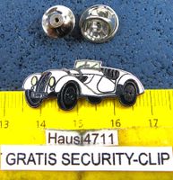 BMW 328 ROADSTER WEISS AUTO PIN ENAMEL mit SECURITY-CLIP