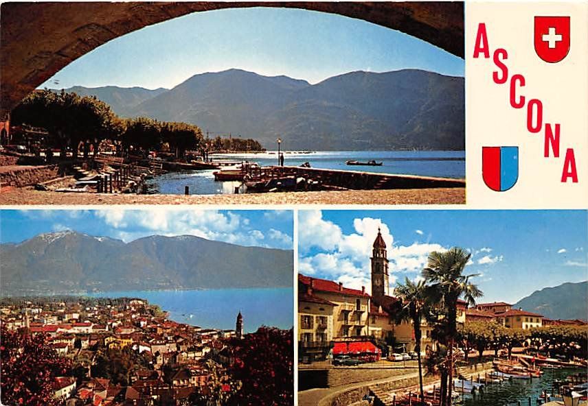 Cartoline postali: TI - Ascona – Usato da Ottikon b.Kemptth. venduto da Neptun1974