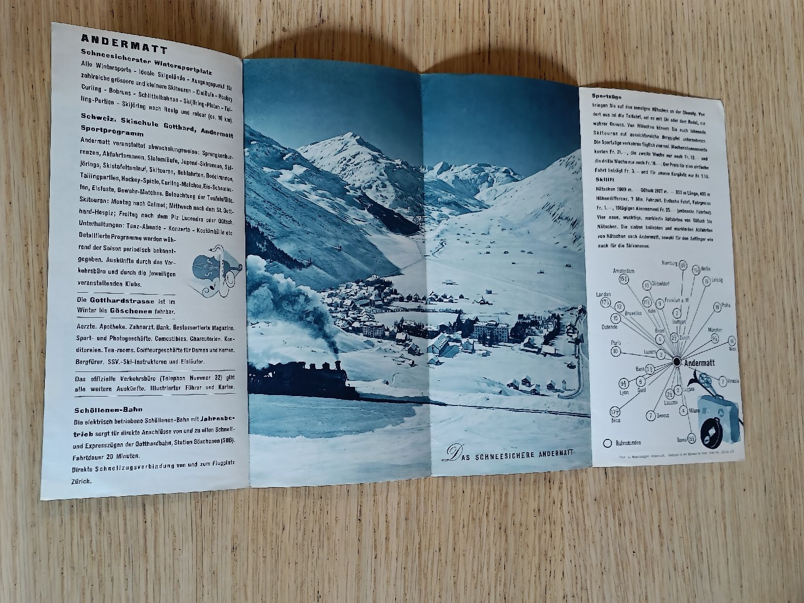 Documenti: Alter Prospekt / Andermatt - Ausgabe ca. 1939 – Usato da Brugg AG venduto da Ente015 2