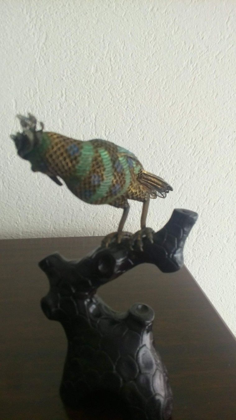 Sculture & Statue: oiseaux chinois cloisoné 19eme – Usato da La Chaux-de-Fonds venduto da taniao 1