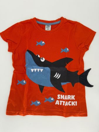 Shirt mit Hai-Motiv Gr. 110 von Kiko & Koko
