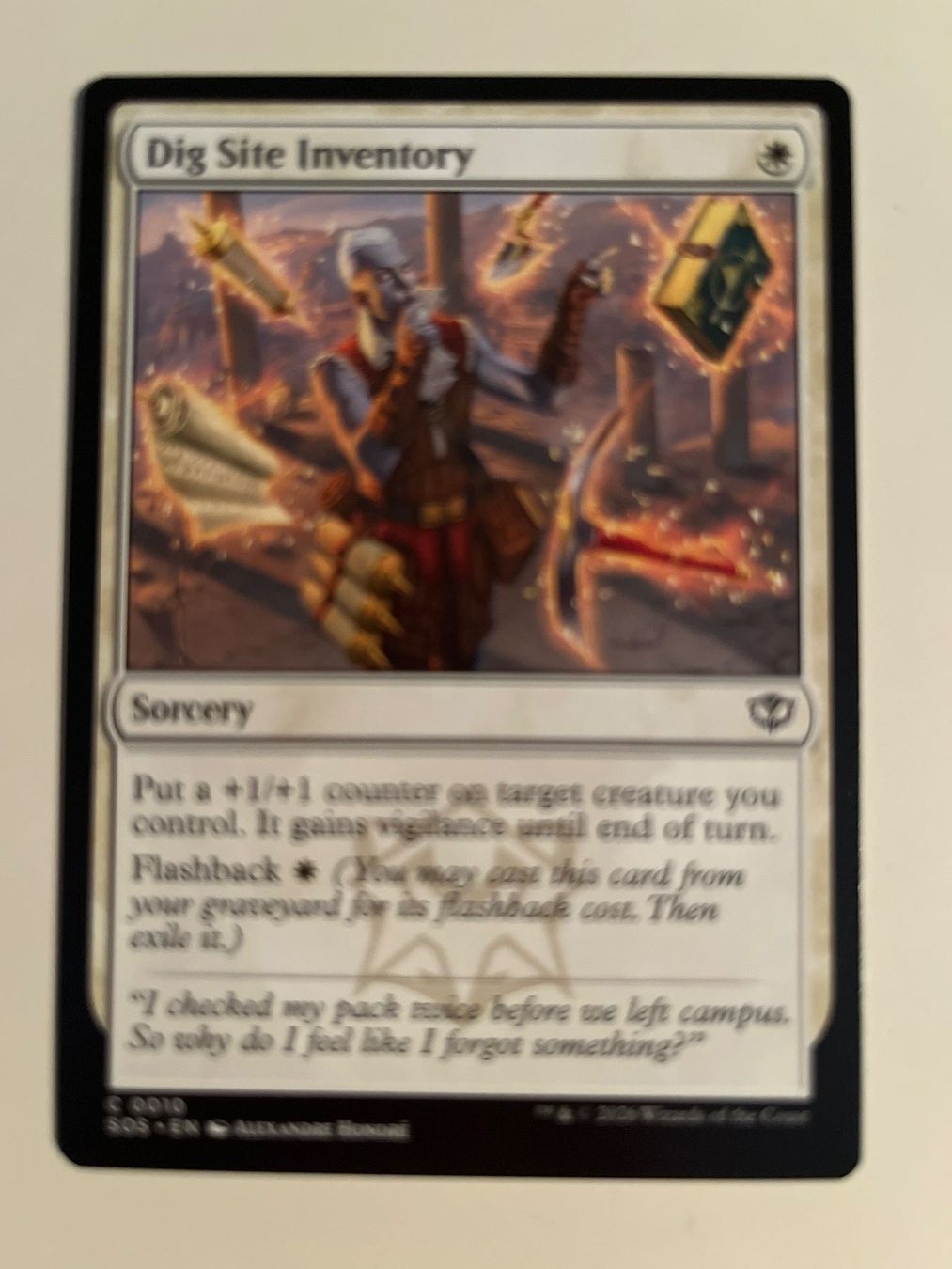Magic The Gathering Carte collezionabili: 1 x Dig Site Inventory - Magic: The Gathering - MtG – Usato da Kriens venduto da Shadi1980