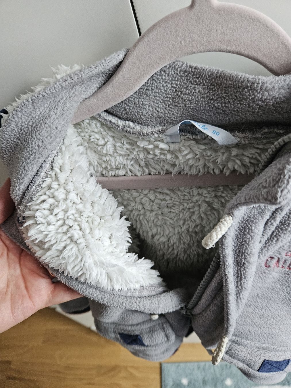 Jacken & Mäntel: Warme, kuschlige Winterjacke, Gr. 80, Grau mit Kapuze – Gebraucht aus Bern von Oloui 2