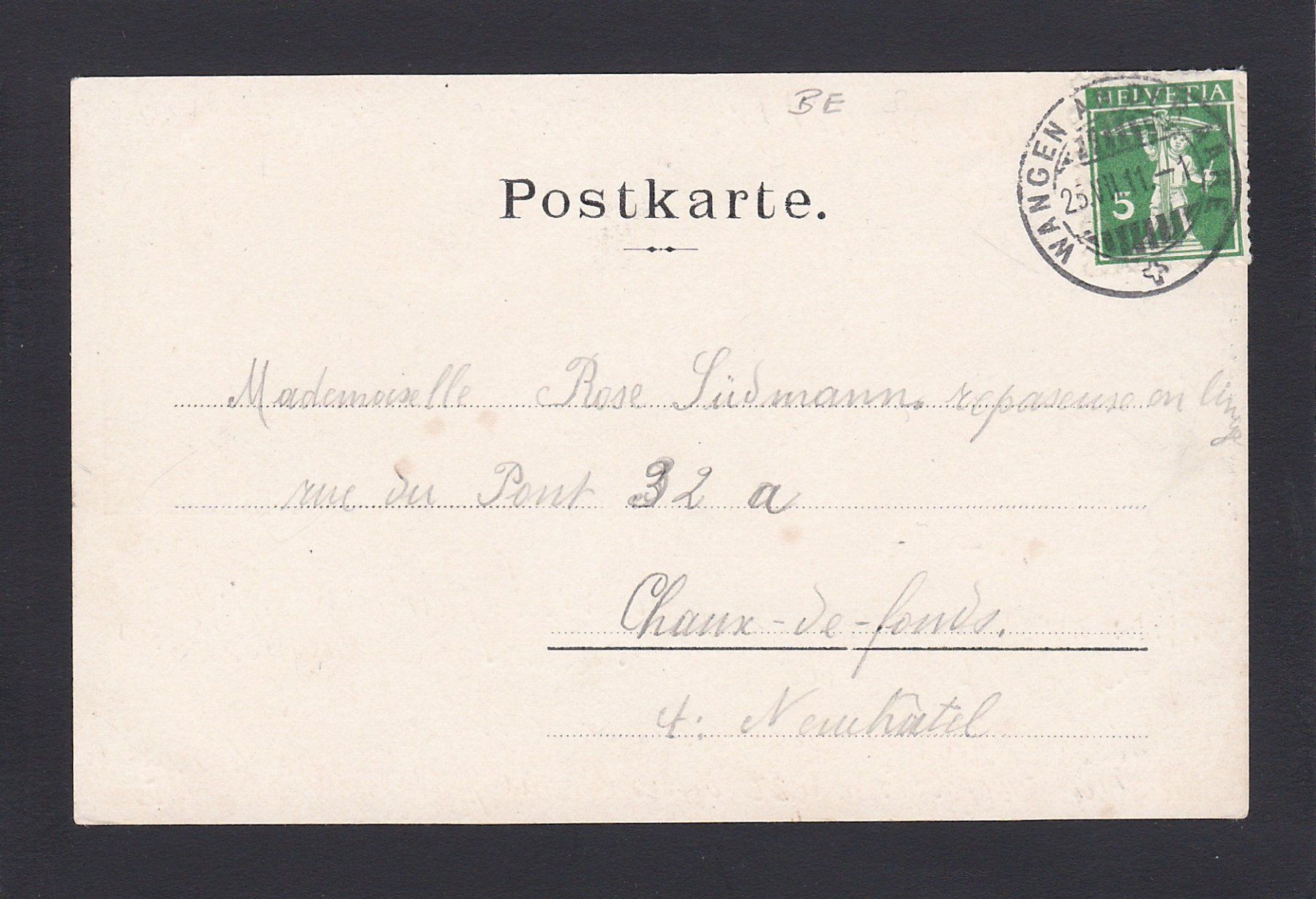 Cartoline postali: WANGEN a.A. - Nordwestansicht, 1911 – Usato da Reiden venduto da cinfis 1