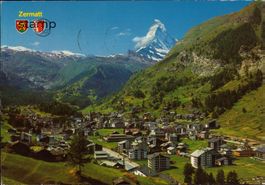 1976 AK Zermatt mit Matterhorn