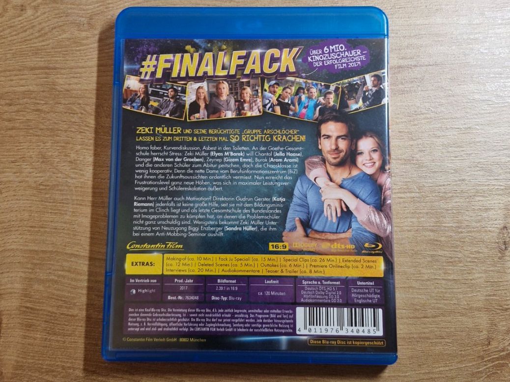 Alle DVDs: Fack ju Göhte 3 (2017) Bluray – Gebraucht aus Pfungen von Whitie 1