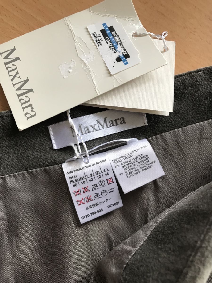 Max Mara Röcke: Jupe MaxMara élégante, taille 40, gris, neuve avec étiquette – Neu und originalverpackt aus Morges von sandy069 6