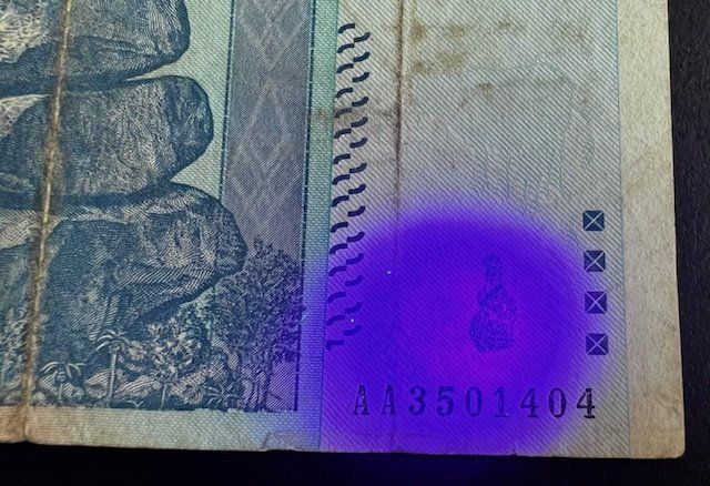 Original Zimbabwe Banknote 100 Trillion Dollars AA 2008 (Gebraucht