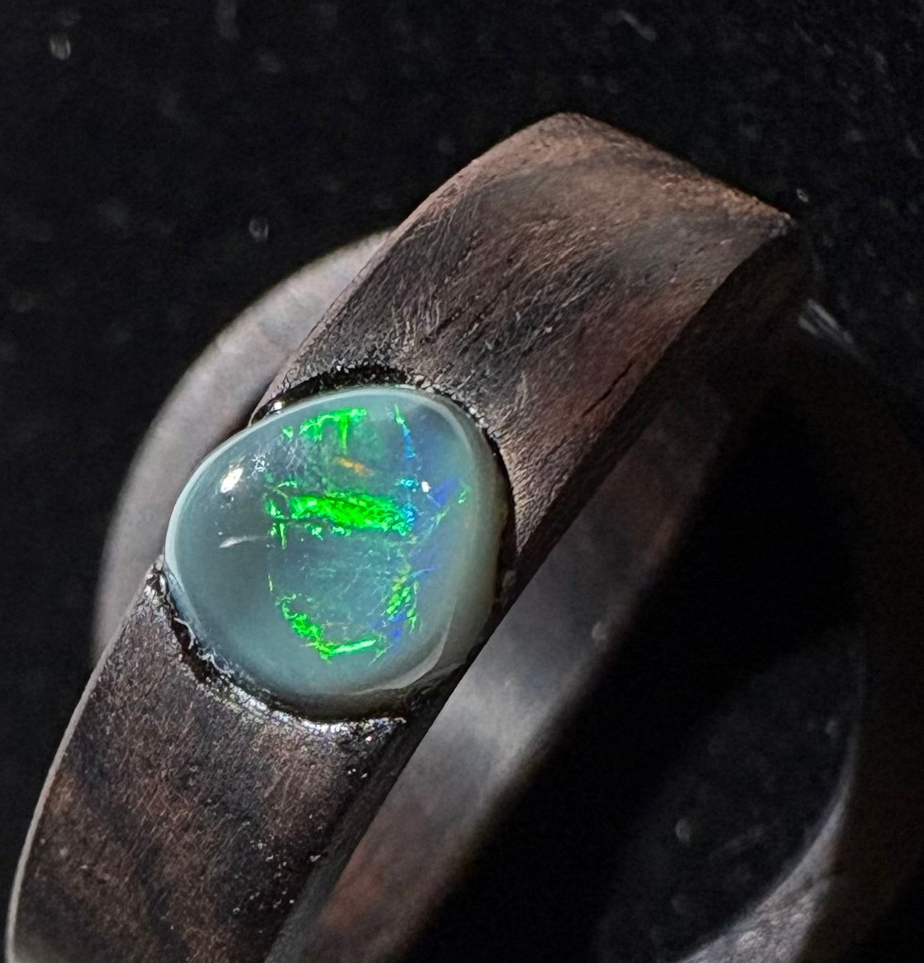 Anelli: Ring Australischer Crystal-Opal+Mooreiche, Grösse 54 – Nuovo (secondo la descrizione) da Wilen b. Wil venduto da Tschirio 7