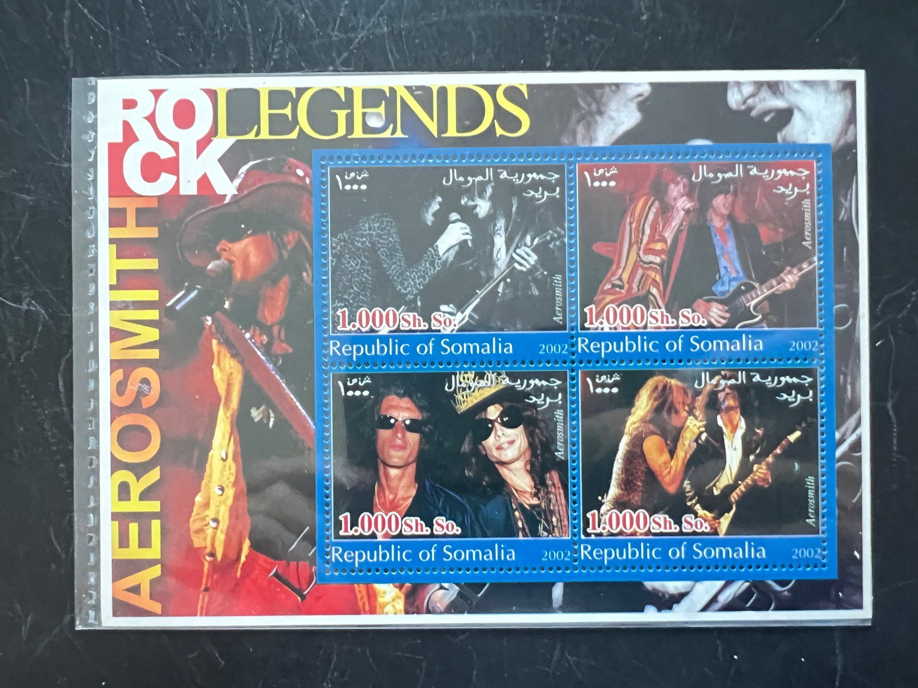 Tutti i francobolli: 2002 Aerosmith Somalia  Block **  (A212) – Nuovo (secondo la descrizione) da Hinwil venduto da Sidi4