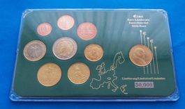 Italien: Eurosatz 2002 mit 200 Lire Vatikan und Zertifikat