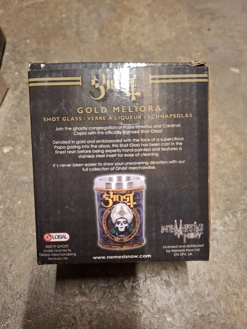 Bicchieri: Ghost - Gold Meliora - Shot Glass – Nuovo e nell'imballaggio originale da Onex venduto da kal_b2w8 1