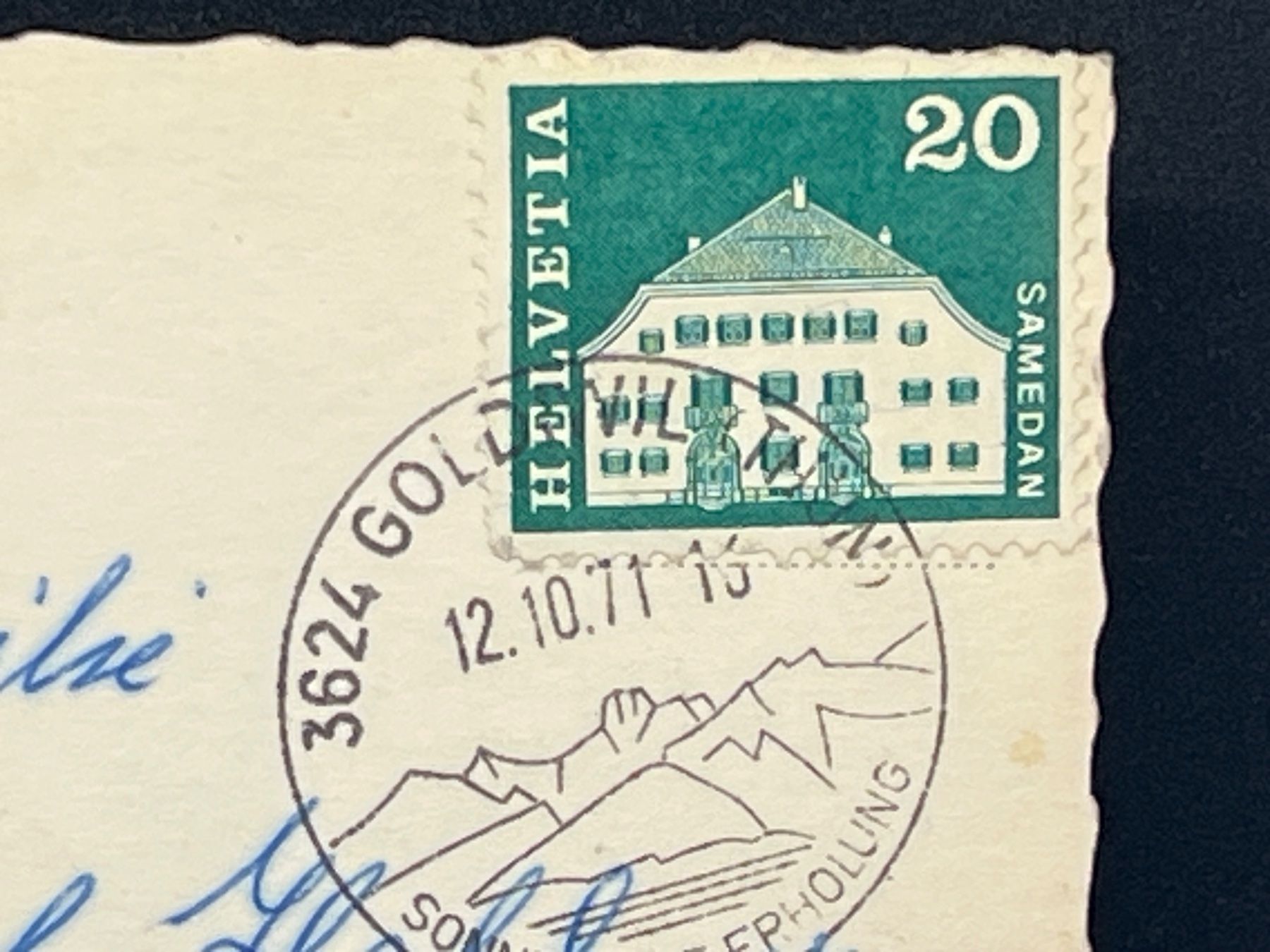 Cartoline postali: Pension Waldrösli, Schwendibach ob Thun – Usato da Widnau venduto da Brusi9 1