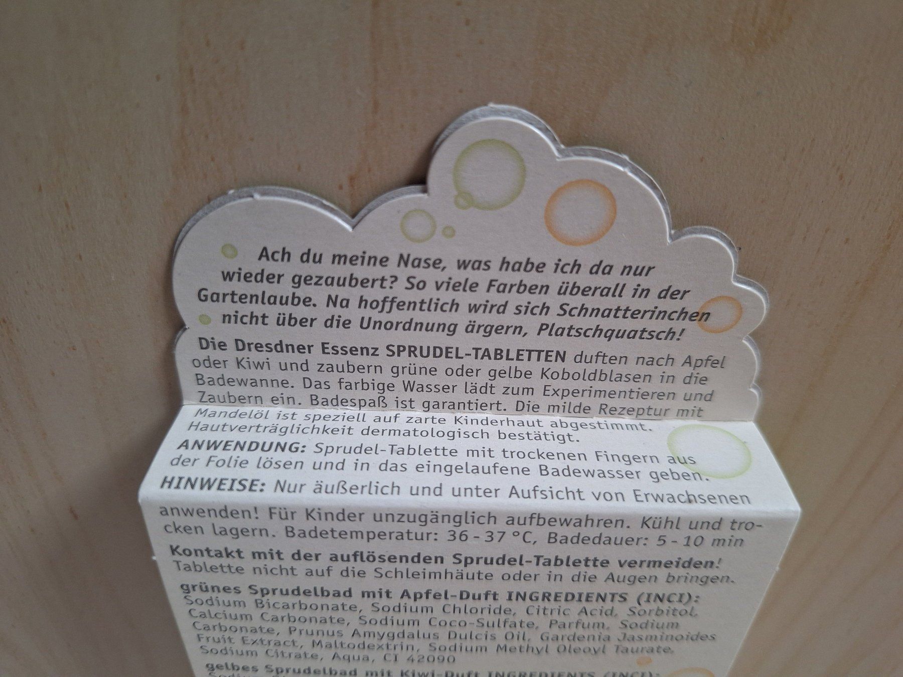 Altro per la cura del corpo: Dresdner Sprudel-Tabletten Set Sandmann Pittiplatsch, NEU & – Nuovo e nell'imballaggio originale da Worb venduto da geo_zbd8 6