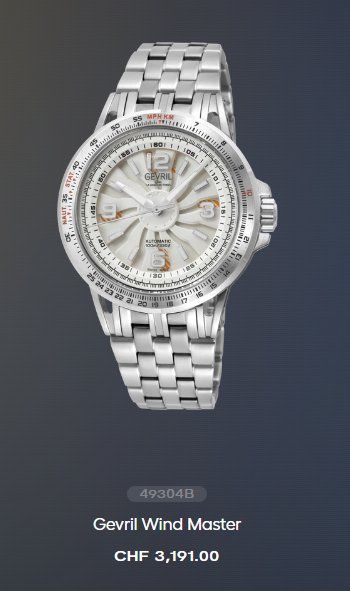 Orologi: Gevril Windmaster Automatic Chrono Swiss Made Limited Ed. – Nuovo e nell'imballaggio originale da Arbon venduto da Helmuth
