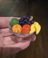 Obstschale fürs Puppenhaus  / Puppenstube 