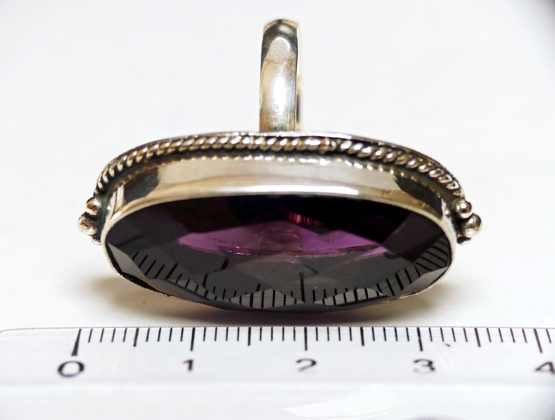 Anelli: Ring Silber  925 mit Amethyst – Nuovo e nell'imballaggio originale da Matten b. Interlaken venduto da kero71 5