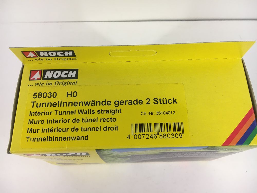 NOCH Tunnel-Fels-Innenwände Für Modelleisenbahn H0 - 2-teiliges Set Aus Struktur-Hartschaum