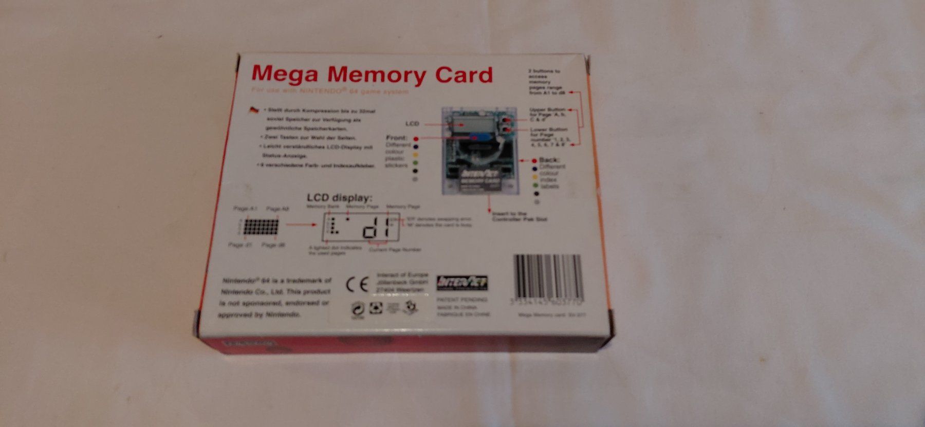 Nintendo Lecteurs & Adaptateurs: Nintendo 64 Memory Card OVP – D'occasion à Gretzenbach par Uli1980 3