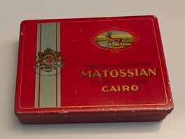 Matossian Zigarettendose alte Blechdose