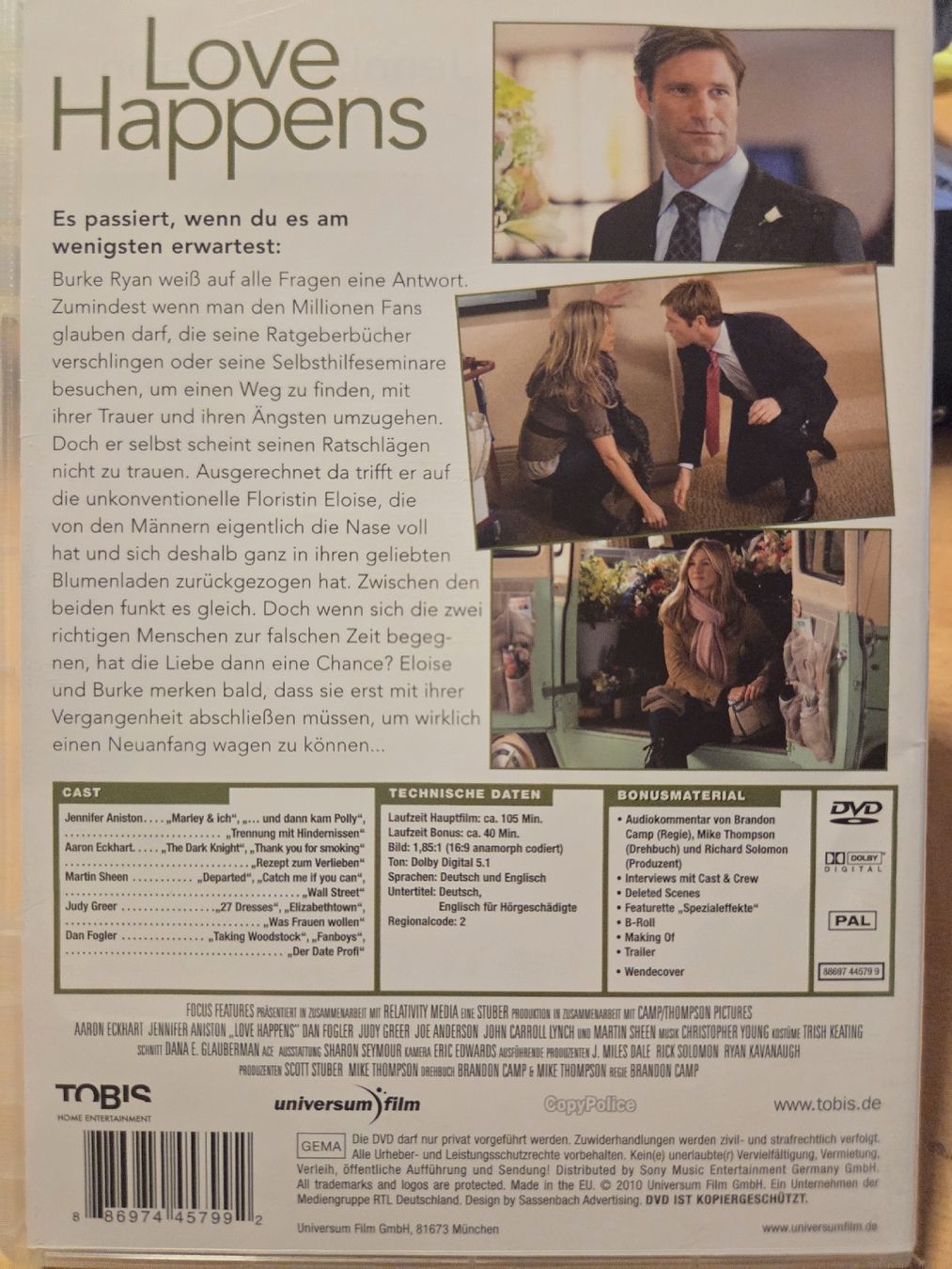 Tous les DVDs: love happens – D'occasion à Dintikon par Vexi 1