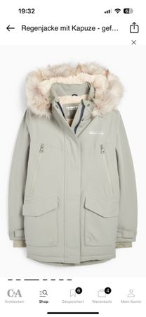 Warme Wintermantel Regenjacke Fell mint wie neu😍