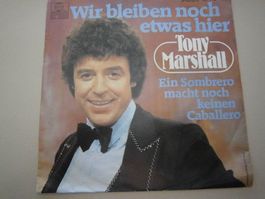 Vinyl-Single Tony Marshall - Wir bleiben noch etwas hier