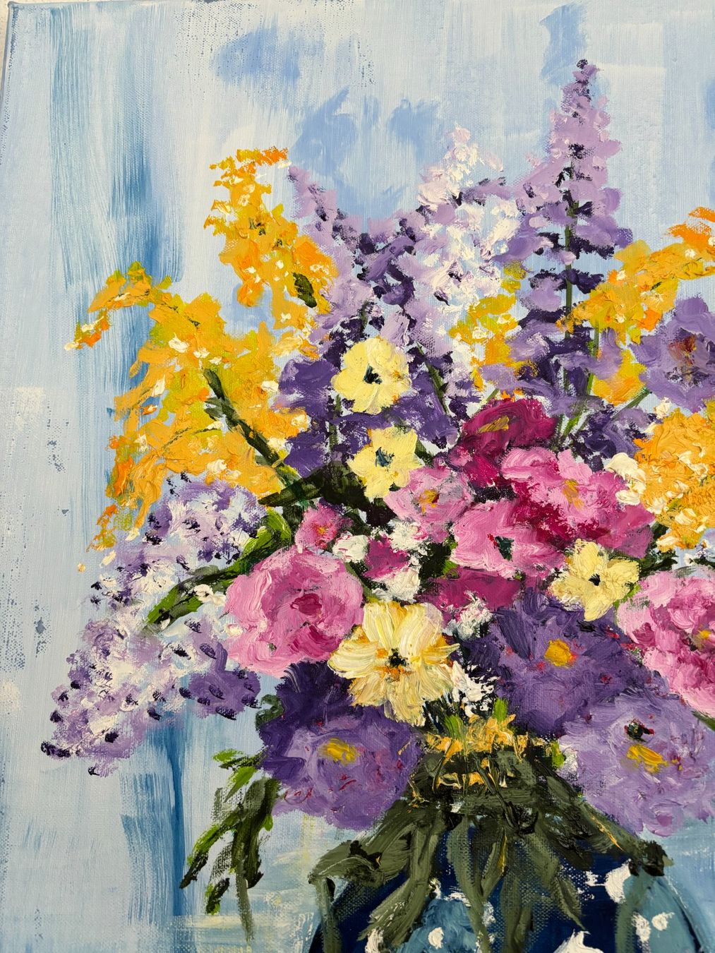 Dipinti: Gemälde mit buntem Blumenstrauss – Nuovo (secondo la descrizione) da Cham venduto da Felha 1