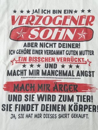 T-Shirt mit coolem Spruch