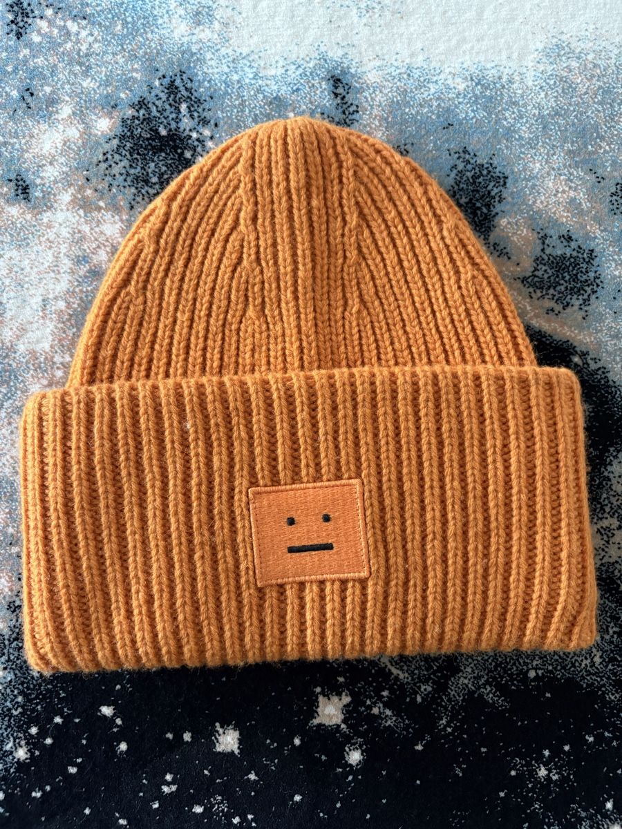 Copricapi, berretti & cappellini: Acne Studios Mütze, NEU, orange – Nuovo (secondo la descrizione) da Meilen venduto da Bluebols