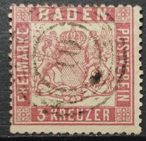 Baden Mi-Nr.16 gestempelt Gutes Erhaltung 380 Fr