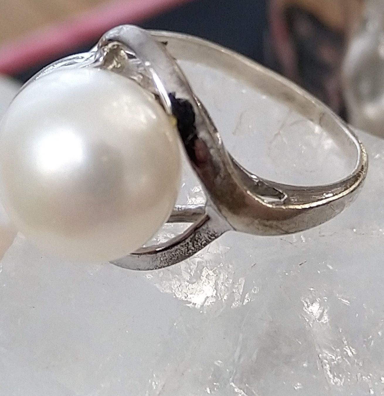Ringe: PERLEN RING IN 925 SILBER – Gebraucht aus Romanshorn von BoutiqueA 1