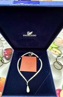 Collana Swarovski Jewelry  Perle con Pendente a Goccia