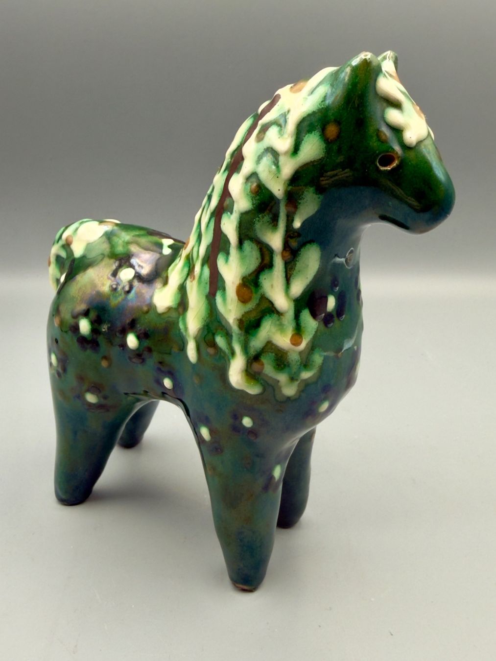 Sculture & Statue: Pferd Ueli Schmutz Keramik – Usato da Ueberstorf venduto da Brocandi 1