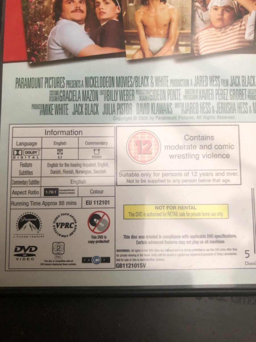 Alle DVDs: DVD Nacho Libre Jack Black guter Zustand – Gebraucht aus Flaach von rubo7 2