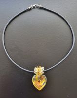 Herz-Anhänger 💛 mit Swarovski-Kristallen