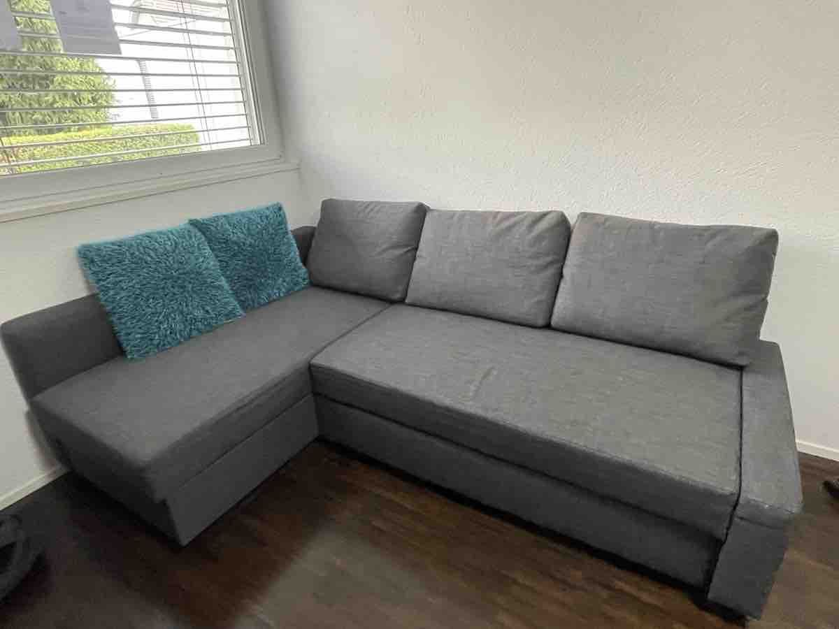 Ikea Sofas: Ikea Eckbettsofa grau, skandinavisch moderner Stil – Neu (gemäss Beschreibung) aus Urdorf von montech 9