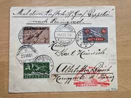 Flugpostbrief 1931 Zeppelin Polarfahrt nach Leningrad
