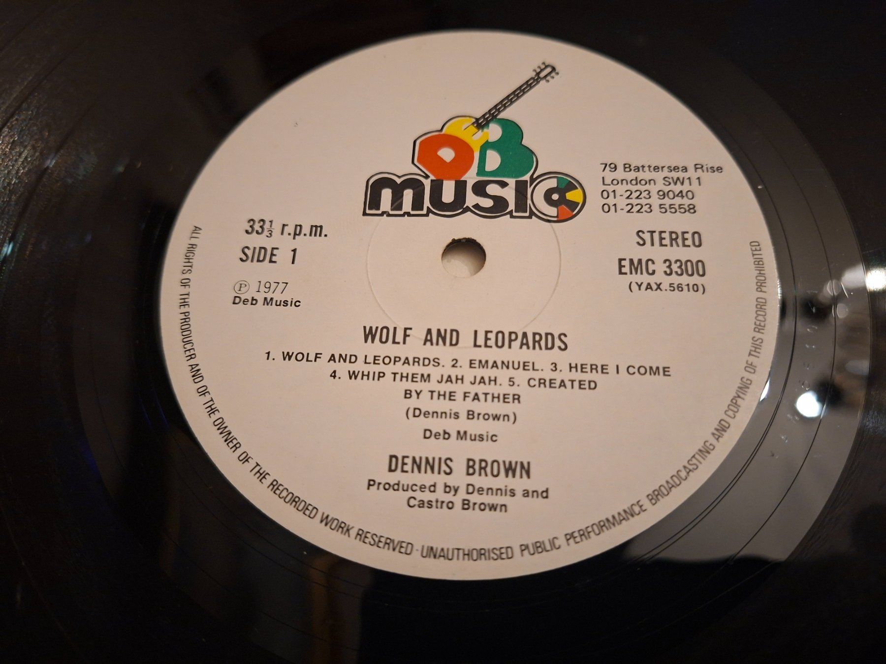 Vinyles: Reggae LP - Dennis Brown - Wolf & Leopards - 1977 – D'occasion à Bernex par Wannabehasbeen01 4