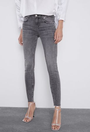 Zara Jeans Grau Grösse 36 guter Zustand