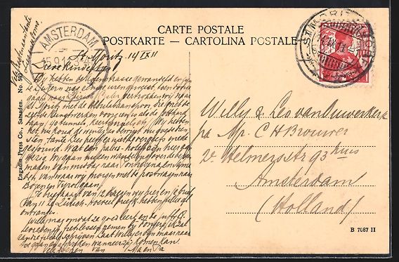 Cartoline postali: AK St. Moritz, Das Grand Hotel am See – Usato da Berlin venduto da bartko-reher 1