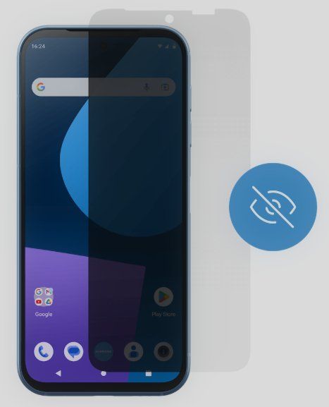 Fairphone Telefoni cellulari / Smartphones: Fairphone 5 Displayschutz mit Privacy Filter – Nuovo e nell'imballaggio originale da Stadel (Winterthur) venduto da JonathanKTDJ
