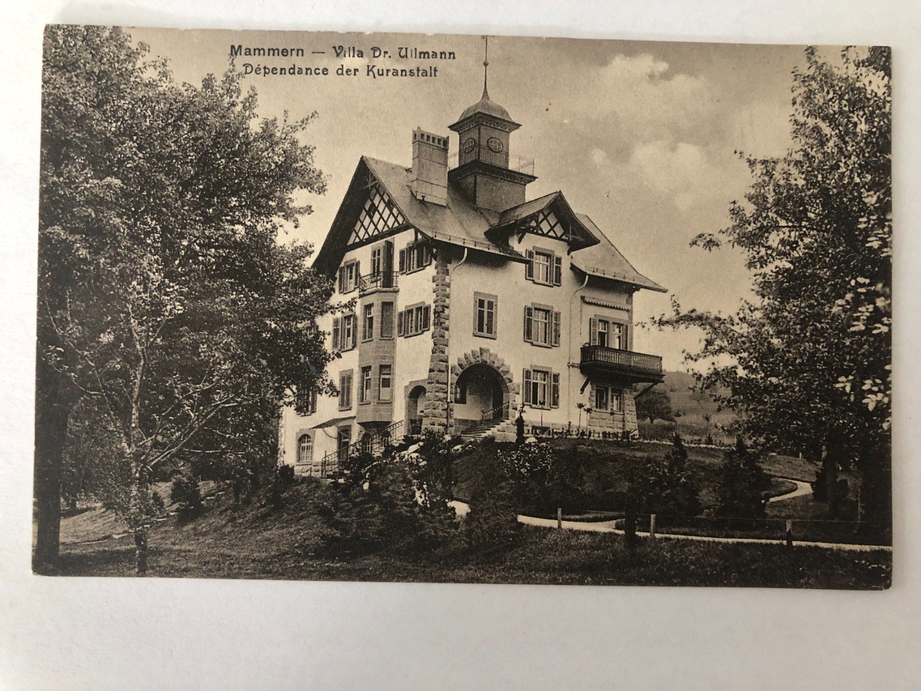 Ansichtskarten: Mammern - Villa Dr Ullmann  1922 – Gebraucht aus Pfäffikon ZH von Waltoversand