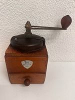 Vintage Peugeot Frères Kaffeemühle aus Buchenholz