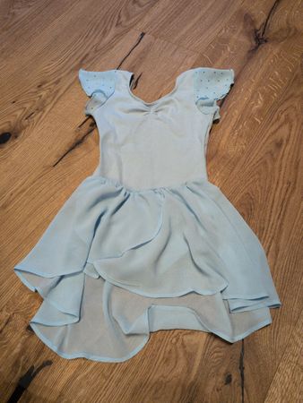 Ballett Trikot mit Rock hellblau Bloch 4-6
