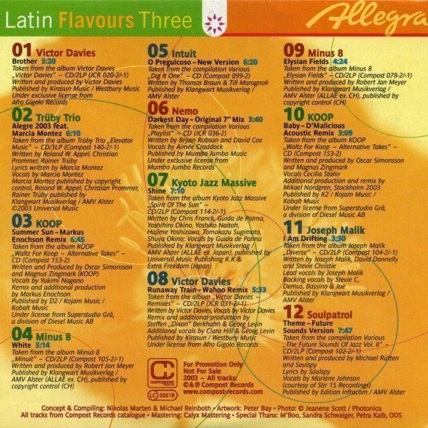 CD: Latin Flavours Two + Three (2xCD) – Usato da Zürich venduto da Raz88 1